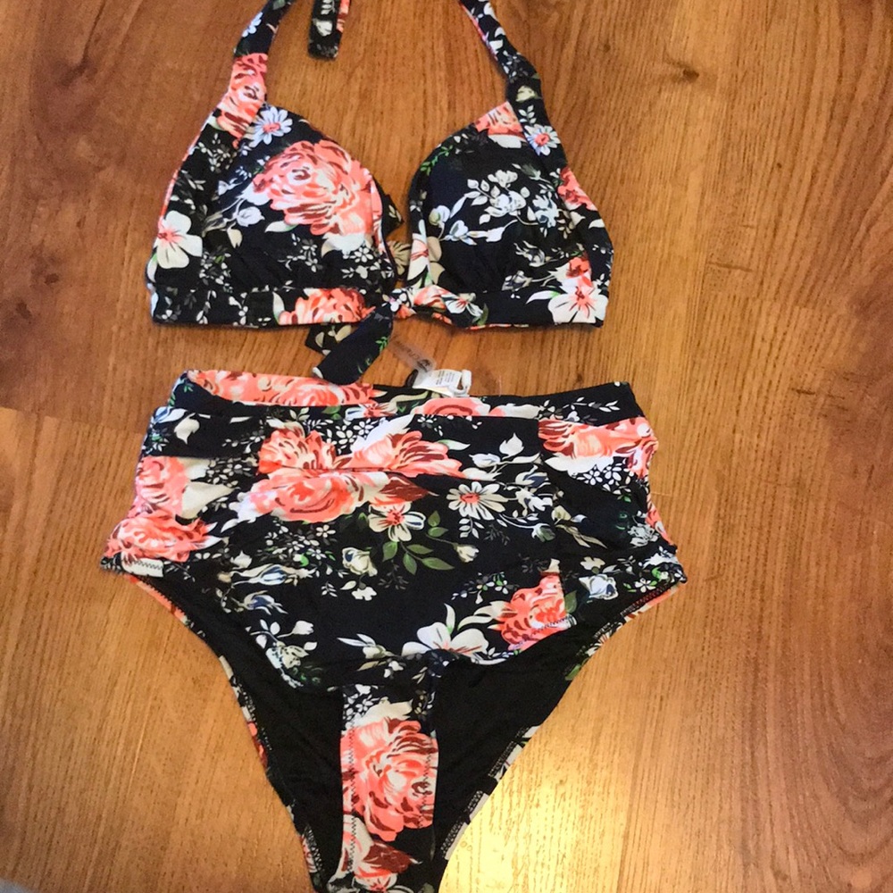 Vintage Style High Waist Bikini